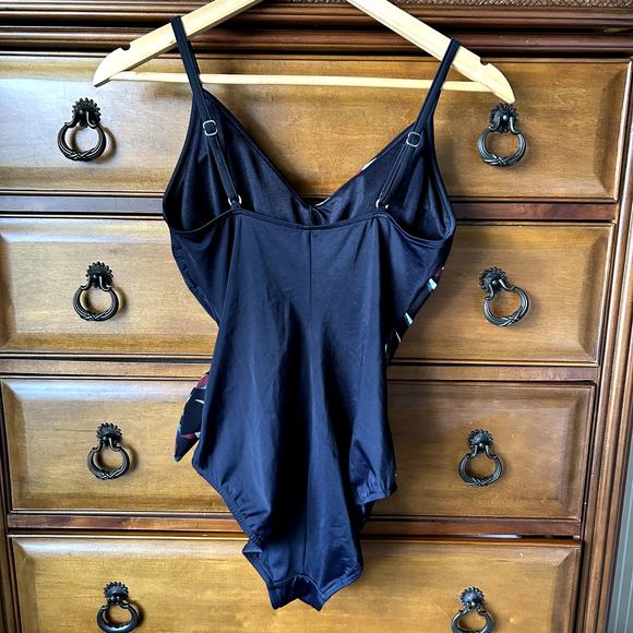 Magicsuit Women´s Resort Biarritz Hailey One Piece Wrap Swimsuit Size 10 - Picture 4 of 13